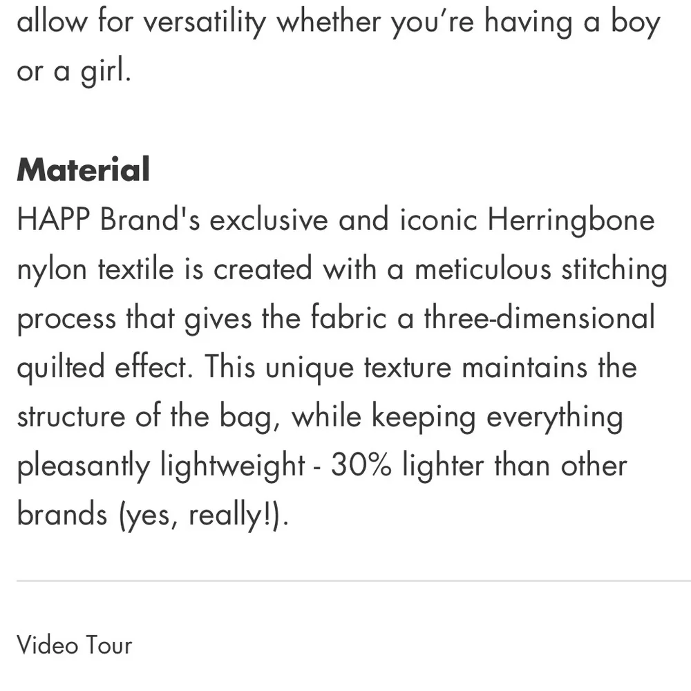 Happ diaper bag
